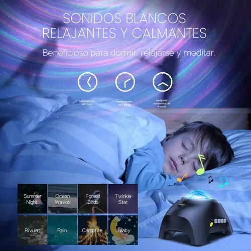 Miniatura 5 de Proyector de luz Aurora de galaxia norte con 33 efectos de luz, luces nocturnas LED, proyector de estrellas para lámpara de nebulosa del dormitorio