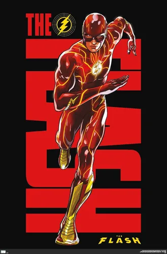 Miniatura 9 de Trends International DC Comics Movie The Flash - Póster de pared de Barry Allen Versión enmarcada de caoba