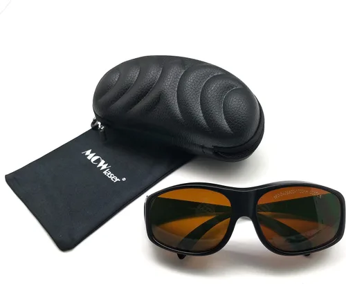 Miniatura 11 de MCWlaser 190-540nm y 800-1700nm Gafas de Seguridad Láser OD5+, Protección Yag, Láser Azul, Verde y Luz UV, Anteojos de Protección Láser para 405nm