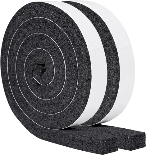 Miniatura 12 de Yotache Cinta de Sellado de Espuma Autoadhesiva de Celda Abierta de 1/2 pulgadas x 1/4 pulgadas, Burlete para Aislamiento de Puertas, Insonorizante
