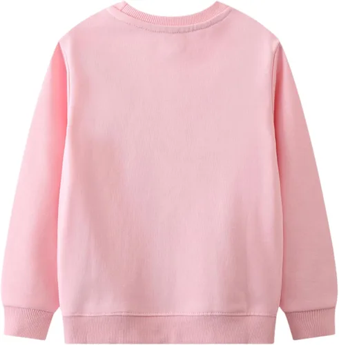 Miniatura 54 de Sudaderas para niñas pequeñas, cuello redondo, sin botones, de manga larga, para invierno, casual, ropa 2T-7T, Dinosaurio