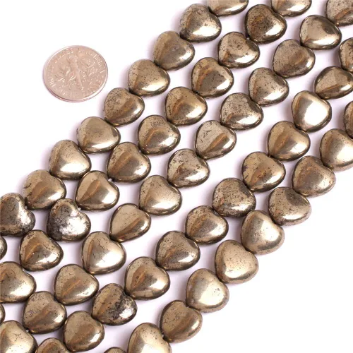 Miniatura 19 de Cuentas de pirita para hacer joyas, piedras preciosas naturales semipreciosas de 0.394 x 0.551 in, 30 unidades con forma de Dianmond facetada de 15