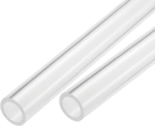 Miniatura 24 de MECCANIXITY Tubo acrílico transparente rígido redondo 18mm (0.7") ID 0.866 in (7/8") OD 14" para lámparas y linternas, sistema de refrigeración por