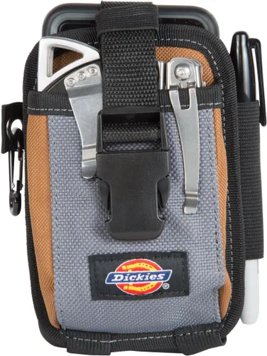 Miniatura 6 de Dickies Bolsa grande para teléfono con 2 compartimentos, clip de acero de ajuste universal para cinturón de herramientas, correa de seguridad sobre