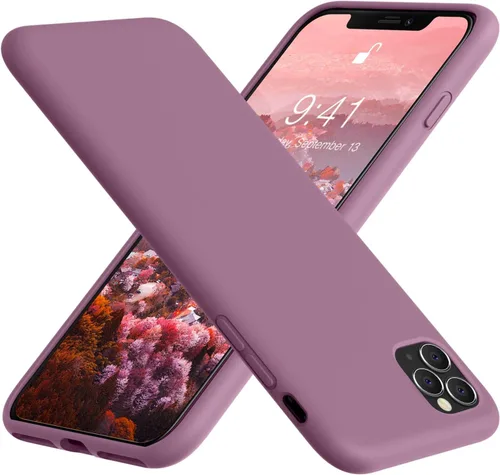 Miniatura 8 de Vooii Compatible con iPhone 11 Pro, silicona líquida suave de goma delgada, funda protectora de cuerpo completo con forro de microfibra suave