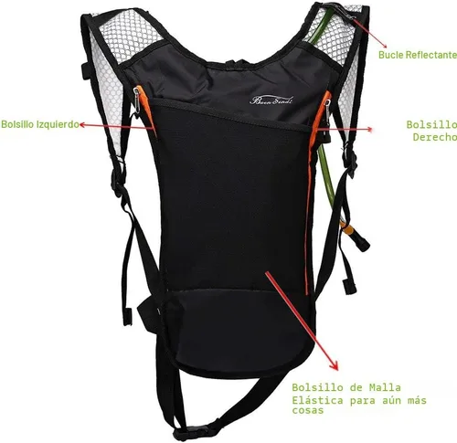 Miniatura 2 de Paquete de hidratación con mochila de 2 litros, ideal para deportes al aire libre, correr, senderismo, camping, ciclismo, esquí