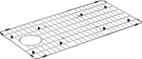 Miniatura 10 de Protector de rejilla de fregadero Rejilla inferior de acero inoxidable para fregadero de cocina Rejilla de fregadero con drenaje central Protector