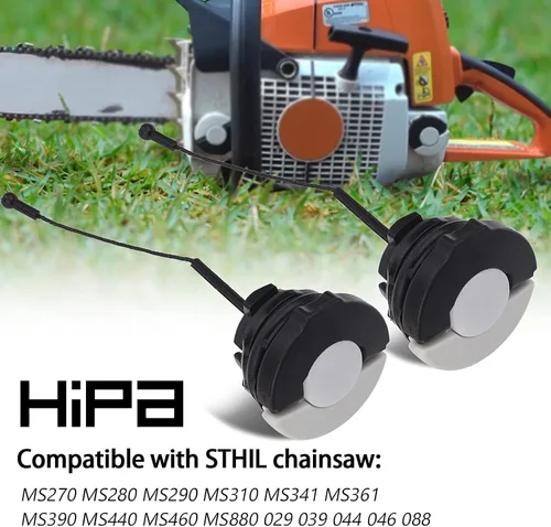 Miniatura 6 de Hipa Tapa de combustible y tapa de aceite para motosierra STHIL MS290 MS310 MS390 MS270 MS280 MS341 MS361 MS440 MS460 MS880