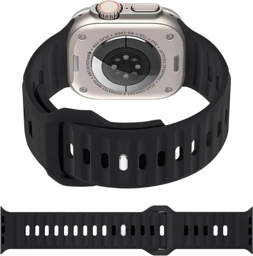 Miniatura 2 de Paquete de 6 correas Ocean Band compatibles con Apple Watch Ultra de 49 mm para mujeres y hombres, correa deportiva ajustable de silicona