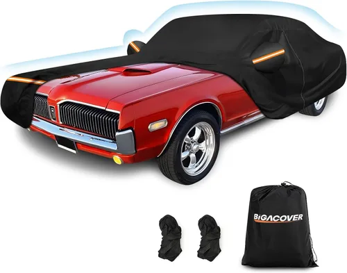 Miniatura 9 de Funda impermeable para coche para BMW Serie 3 M3 M340i 340i 335i 330i 328i 320i 2007-2023 E90 F30 G20, 210D Oxford con forro de algodón