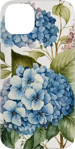 Miniatura 15 de Watercolour Vintage Blue Hydrangea with Flower Flower Case for iPhone 17