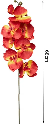 Miniatura 6 de cdar Flores artificiales,Conjunto de tallos de orquídeas artificiales, flor falsa de falaenopsis, decoración de boda para el hogar, azul