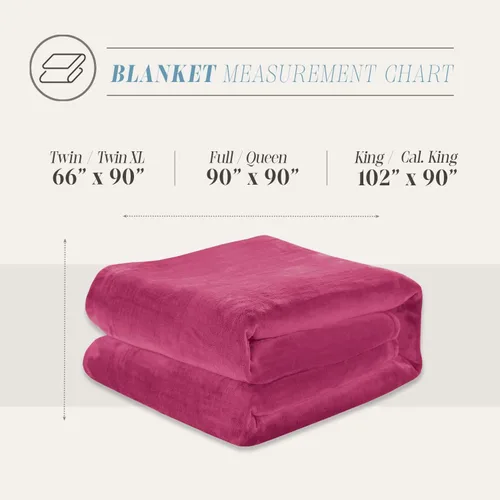 Miniatura 3 de Elegant Comfort Manta de Lujo con Sensación de Terciopelo, Manta Ligera para Todas las Estaciones, Ultra Suave, de Felpa de Forro Polar de Franela