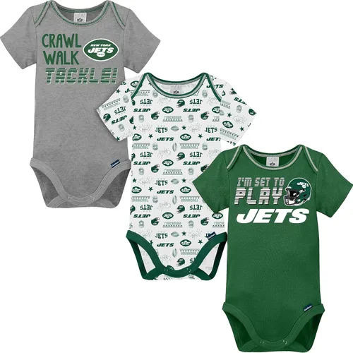 Miniatura 20 de Gerber - Mameluco unisex de manga corta para bebé, equipo de la NFL, paquete de 3