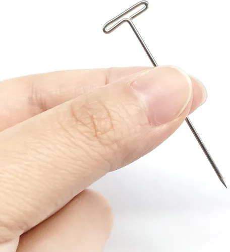 Miniatura 3 de Alfileres en T, paquete de 100 unidades de 2 pulgadas, para tejer, pelucas, costura y pared de oficina