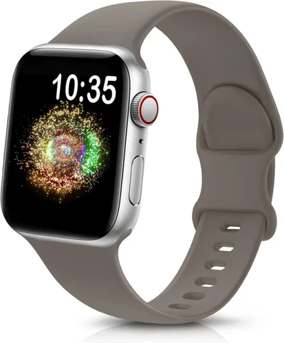 Miniatura 11 de TreasureMax - Correa deportiva compatible con Apple Watch de 38, 40, 41, 42, 44, 45, 46 y 49 mm, correa de silicona suave compatible con Apple Watch