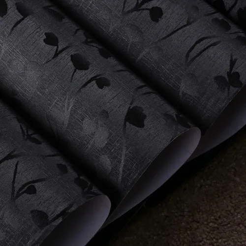 Miniatura 2 de TAOGIFT Papel adhesivo de vinilo para despegar y pegar, papel de contacto de rama negra, papel tapiz decorativo extraíble para gabinetes