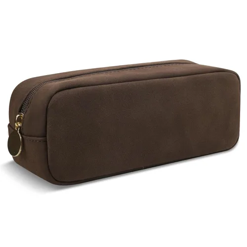 Miniatura 12 de Estuche pequeño para lápices y maquillaje para bolso, lindo estuche de lápices, bolsa de pinceles de maquillaje de nylon con cremallera, estuche