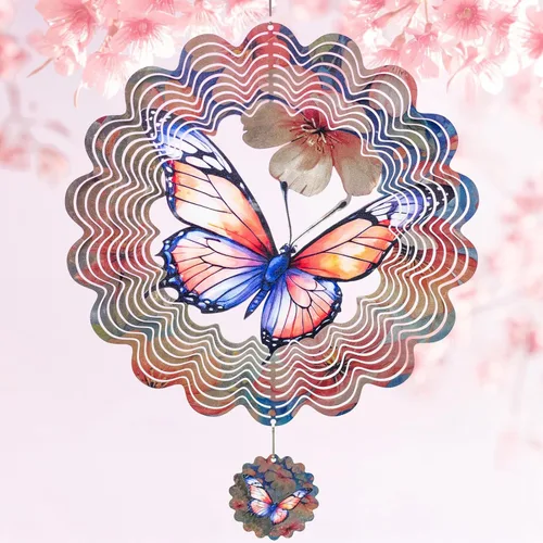 Miniatura 10 de Molinillo de viento solar de 360° con luces, girasol, jardín, decoración al aire libre, patio, césped, decoración artística para patio, molinos