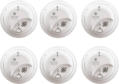 Miniatura 12 de First Alert Alarma combinada de humo y monóxido de carbono, detector cableado de interconexión con batería de respaldo, SMICO100-AC, Paquete de 1