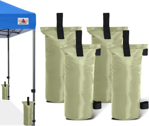 Miniatura 16 de ABCCANOPY Bolsas de Arena para Carpa Extra Grandes de 150 Libras, Paquete de 4, Negro (Sin Arena)