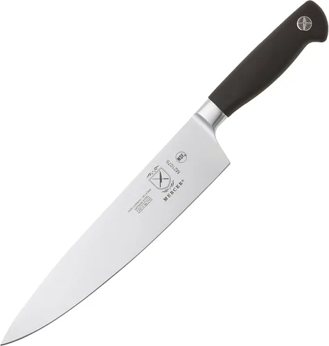 Miniatura 25 de Mercer Culinary M21076 Genesis Cuchillo de chef de 6 pulgadas con respaldo corto, negro