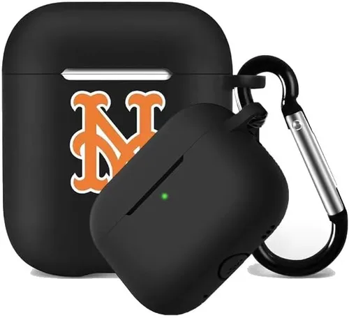 Miniatura 23 de Funda protectora de silicona para 49ers compatible con AirPods de 1ª/2ª generación, funda de carga, llavero