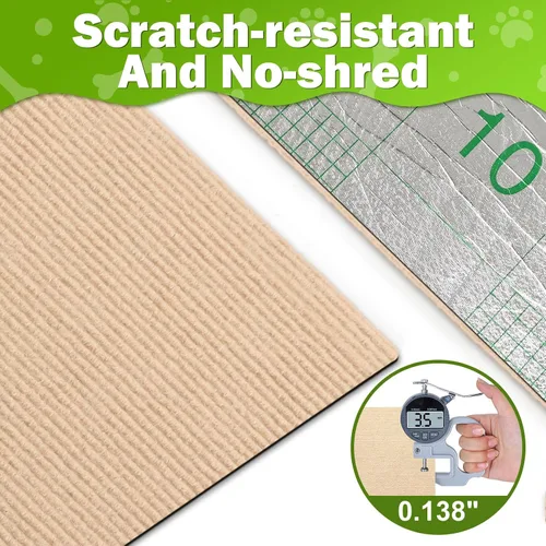 Miniatura 4 de ENONCI Protector de esquina de pared de sofá de 23.6 x 15.8 pulgadas para gatos de interior, protector de muebles antiarañazos contra arañazos