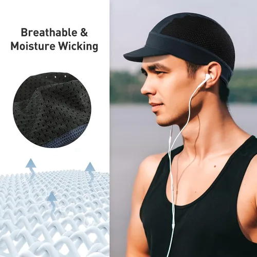 Miniatura 3 de Arcweg Gorras de ciclismo transpirables para debajo del casco, sombrero de bicicleta que absorbe el sudor, sombrero a