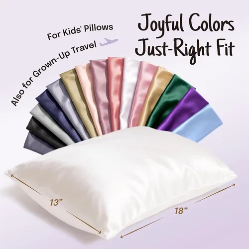 Miniatura 6 de Olesilk - Funda de almohada 100% seda con cremallera oculta para la belleza del cabello y la piel, ambos lados, 19 milímetros (0.74 pulgadas), Azul