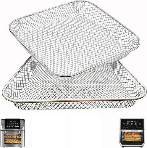 Miniatura 10 de Bandeja de goteo para freidora de aire instantánea Vortex Plus, 2 bandejas de goteo rectangulares antiadherentes mejoradas para freidora instantánea