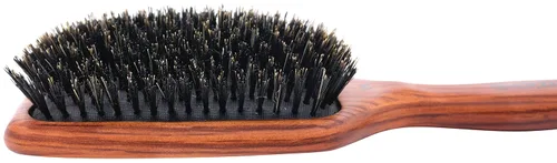 Miniatura 3 de Spornette Deville Cushion Paddle Brush - Cepillo de cerdas de jabalí con mango de madera, para alisar, alisar, desenredar, peinar y cepillar