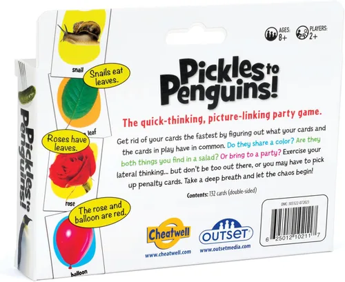 Miniatura 4 de Pickles to Penguins! Edición de viaje - El juego de fiesta de enlace de imágenes de pensamiento rápido - para 2 o más jugadores a partir de 8 años