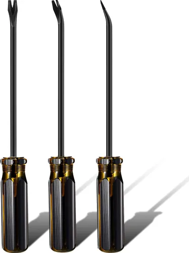Miniatura 6 de 3 paquetes de extractor de clavos Mudder, punta en U de 3 mm, destornillador para quitar remaches, grapas y clavos, herramienta para quitar grapas