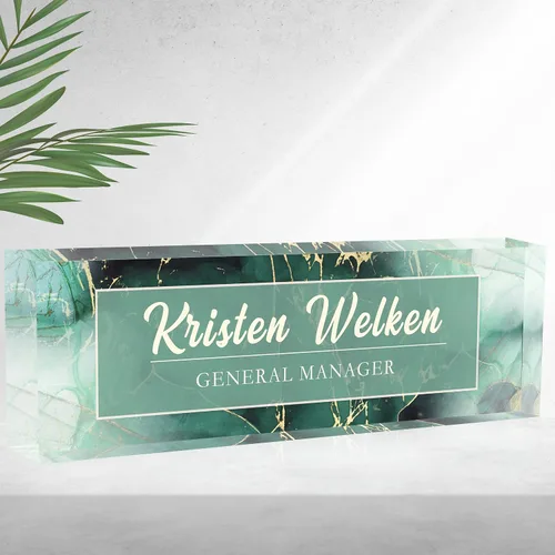 Miniatura 4 de Placa de nombre de escritorio personalizada, placa de nombre acrílica personalizada para decoración de escritorios, regalos de agradecimiento a