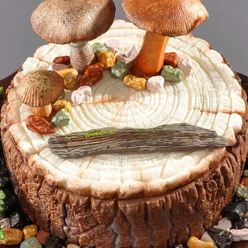 Miniatura 3 de Moldes de silicona para corteza de árbol de grano de madera, textura de corteza de árbol, molde de fondant para decoración de tartas, decoración