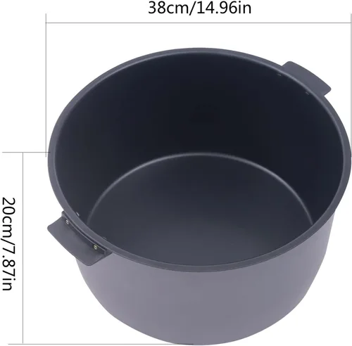 Miniatura 4 de Arrocera eléctrica de 19 litros, calentador de arroz de sushi antiadherente comercial con olla interior, calentador de arroz térmico con aislamiento