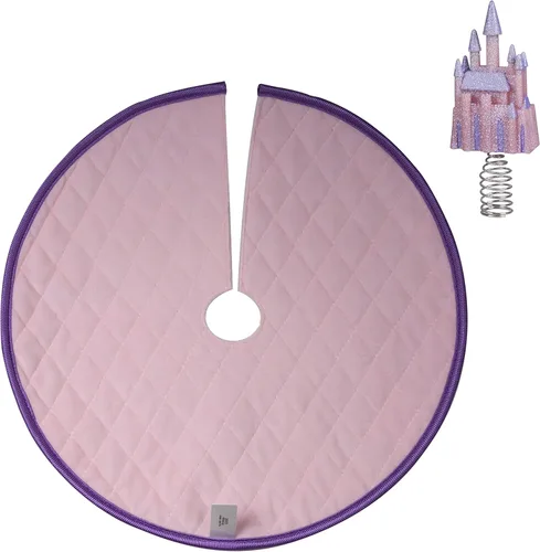 Miniatura 4 de Hallmark Keepsake 2022, juego de decoración para árbol de princesa de Disney en miniatura y falda de plástico para árbol de Navidad Decoraciones