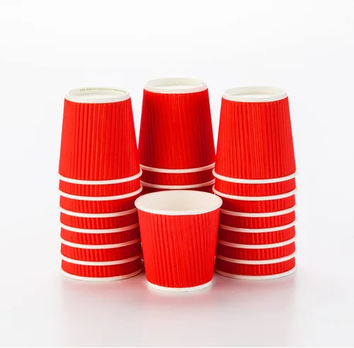 Miniatura 19 de Vasos de café de papel aislado de pared corrugada, 12 onzas, 12 onza, Negro