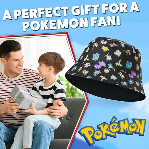 Miniatura 5 de Pokemon Gorra de béisbol para niños y niñas, unisex, Pikachu, correa ajustable, accesorios de verano