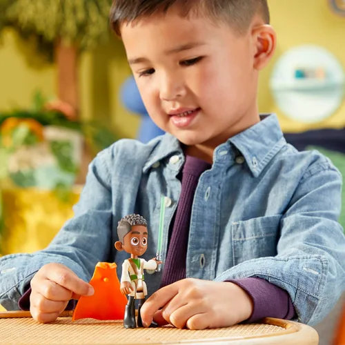 Miniatura 6 de Star Wars: Young Jedi Adventures Kai Brightstar Figura de acción, juguetes a escala de 4 pulgadas, juguetes preescolares para niños y niñas de 3 años