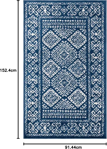 Miniatura 177 de Safavieh - Alfombra decorativa de la colección Tulum, modelo TUL264F, estilo marroquí, bohemio y desgastado, no suelta pelusa, para sala, vestíbulo