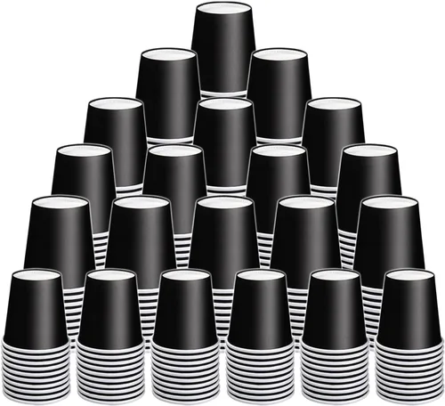 Miniatura 12 de Paquete de 50 vasos de papel desechables de 3 onzas, vasos de papel para baño de café, tazas pequeñas para aperitivos, baño, expreso, perfecto