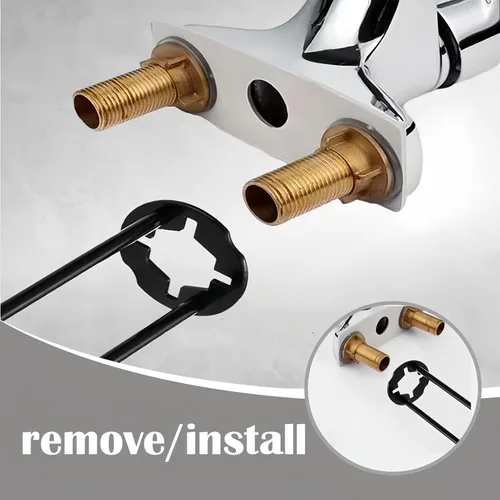 Miniatura 5 de Llave de fregadero multifuncional, herramientas universales de fontanería para debajo del fregadero, herramienta de plomería universal para espacios