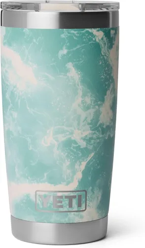 Miniatura 24 de YETI Rambler - Vaso de acero inoxidable con aislamiento al vacío de 20 onzas con tapa MagSlider Todo acero inoxidable