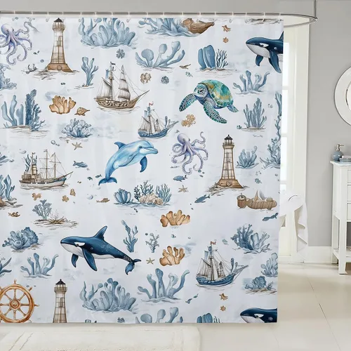 Miniatura 12 de Butterfly Shower Curtain Bohemian Bathroom Shower Curtain Set for Kids Adult Sun Moon Bath Curtain Yellow Butterfly Waterproof Curtains Room Decor