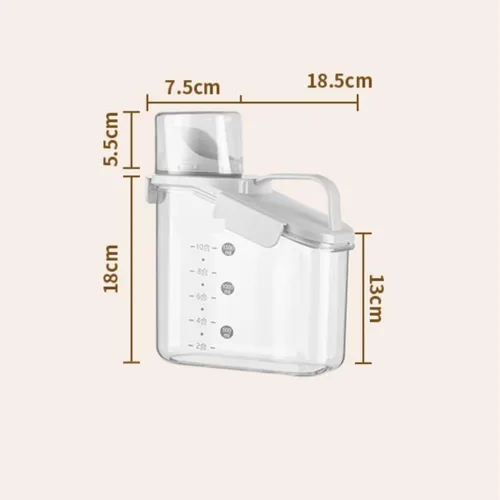 Miniatura 2 de Dispensador de cereales Dispensador de cereales Dispensador de cereales para alimentos secos, recipiente hermético para almacenamiento de cocina