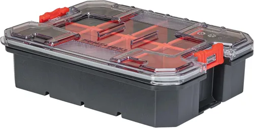 Miniatura 4 de CRAFTSMAN VERSASTACK Organizador de almacenamiento, organizador de piezas pequeñas, 8 compartimentos, tapa incluye pestillo seguro (CMST17827)