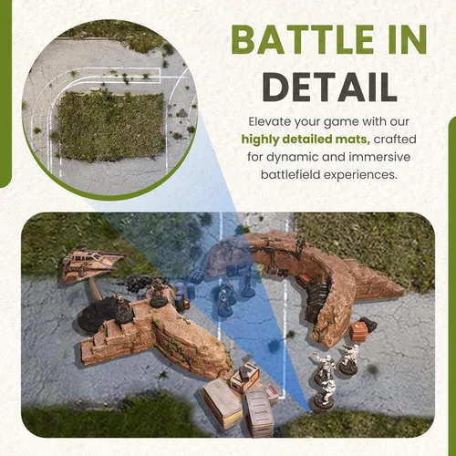 Miniatura 4 de Tapete de juego compatible con Warhammer 40k Kill Team – 22 x 30 Killteam tapete de juego de rol para Warhammer Starter Set o jugadores avanzados