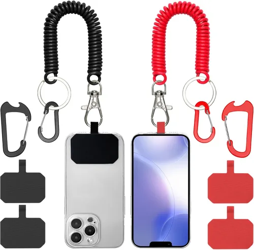 Miniatura 10 de HOTEMIA Cordón de seguridad antirrobo para teléfono con mosquetón, correa anticaída para actividades al aire libre como esquí, senderismo, ciclismo